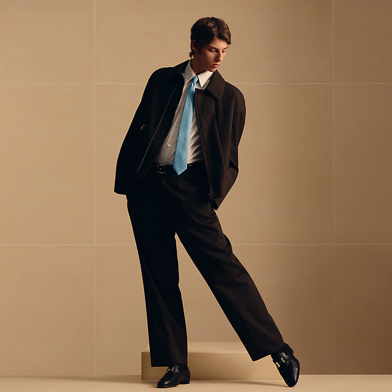 HERMES 幾何学模様ジャケット H en Mouvement tie - Blue | Hermès Mainland China